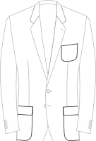 Patch Breast Pocket, Side Patch Pockets with Flaps