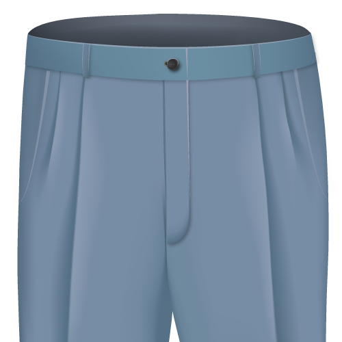 Front Pleats Double