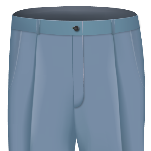 Front Pleats Single