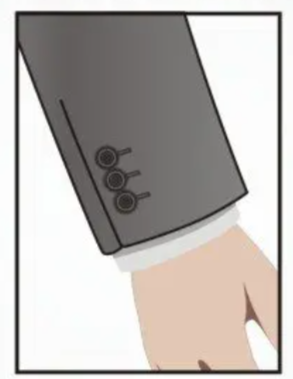 Sham Cuffs, 3 Kissing Buttons